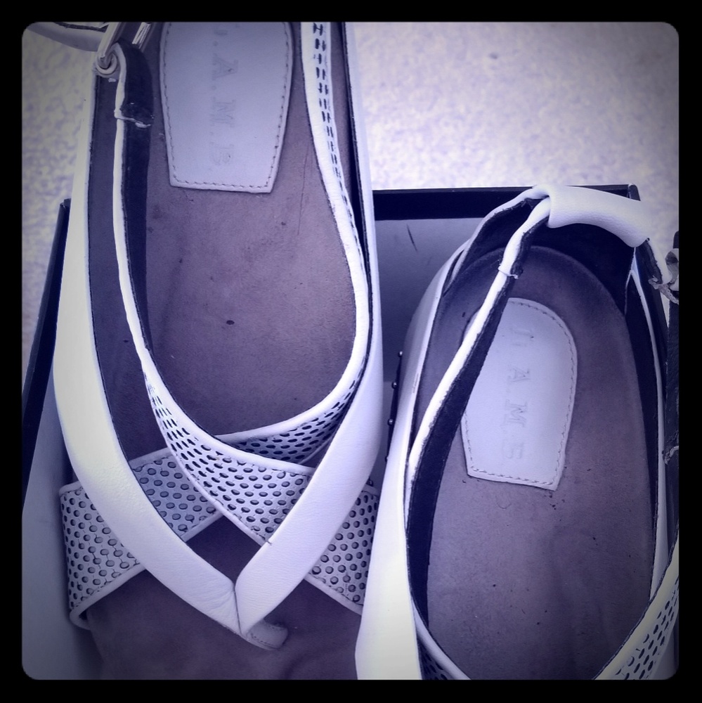 Thong side studded sandal